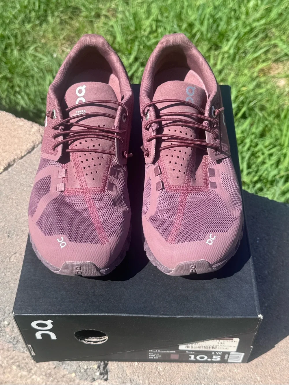On Cloud Women's Athletic Shoes — Grape